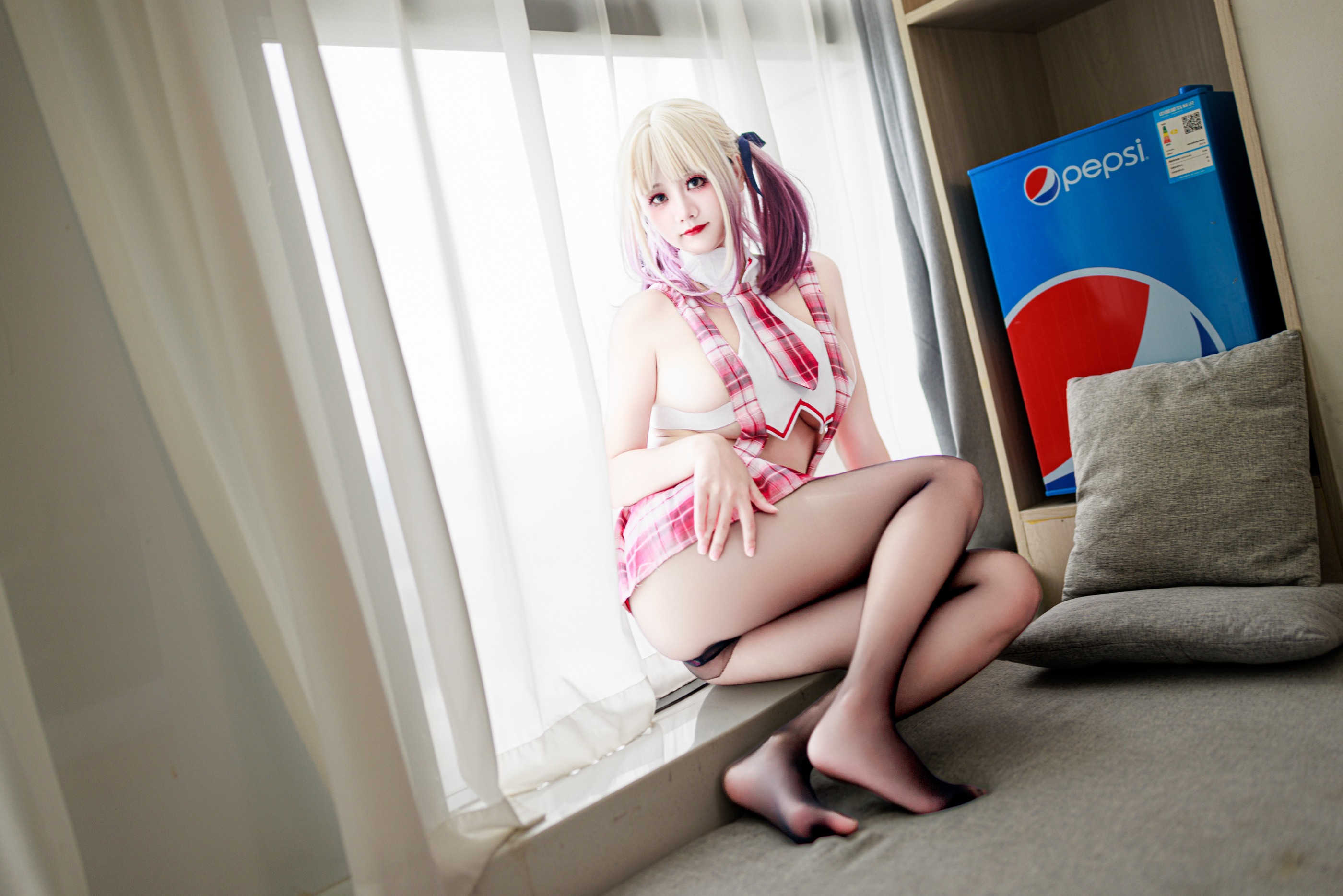 图片[1]-阿雪雪 – NO.058 吊带JK[72P]-XikXak